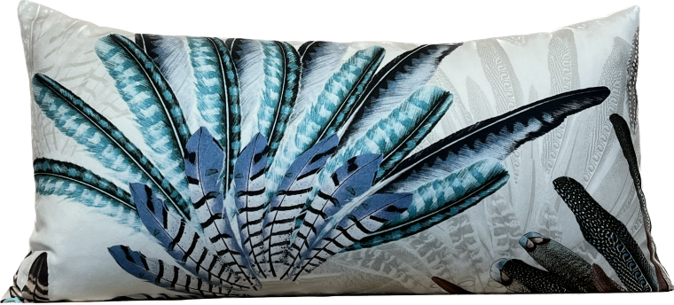 Coussin Long Plumes
