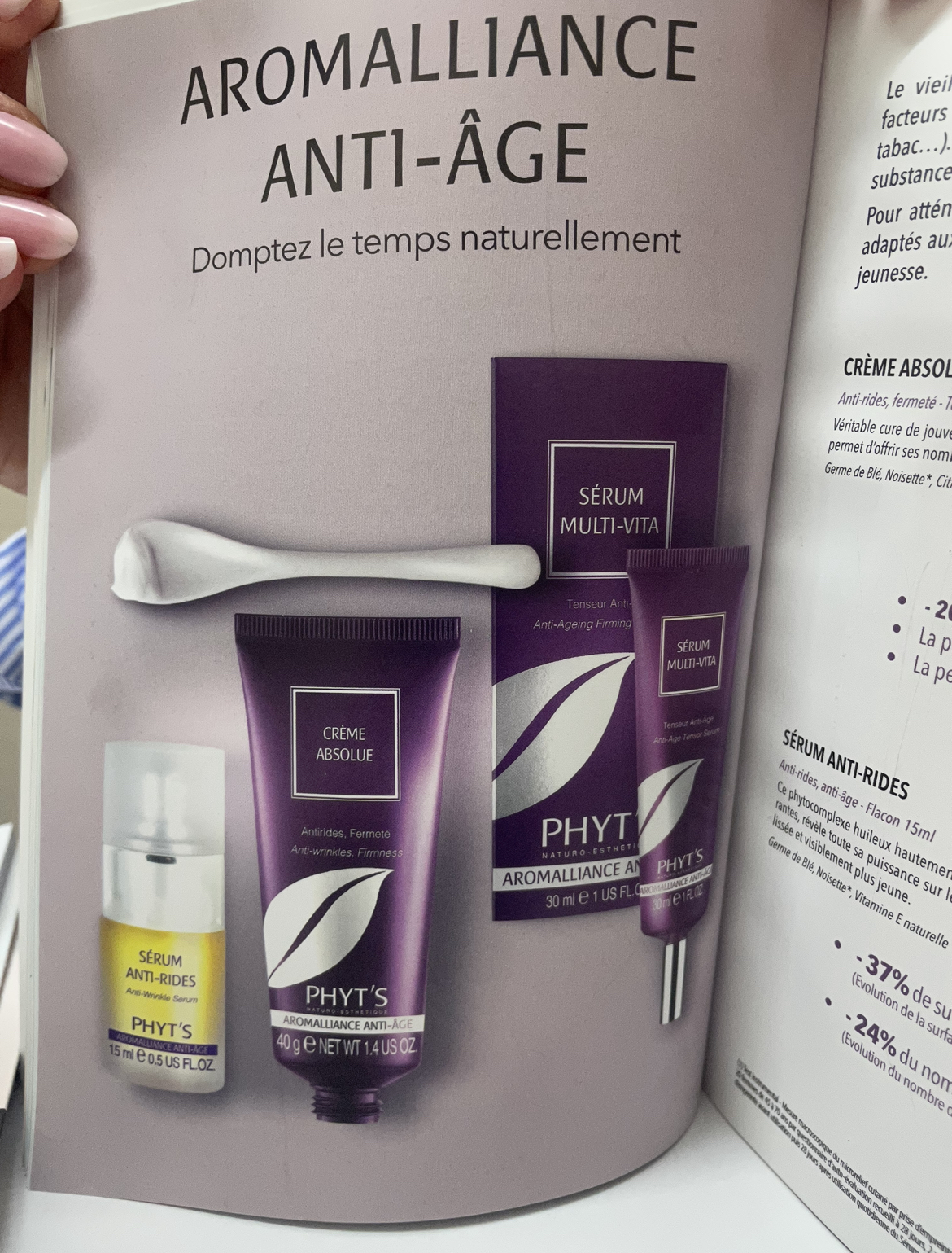 Gamme Aromalliance Anti-âge Phyt’s
