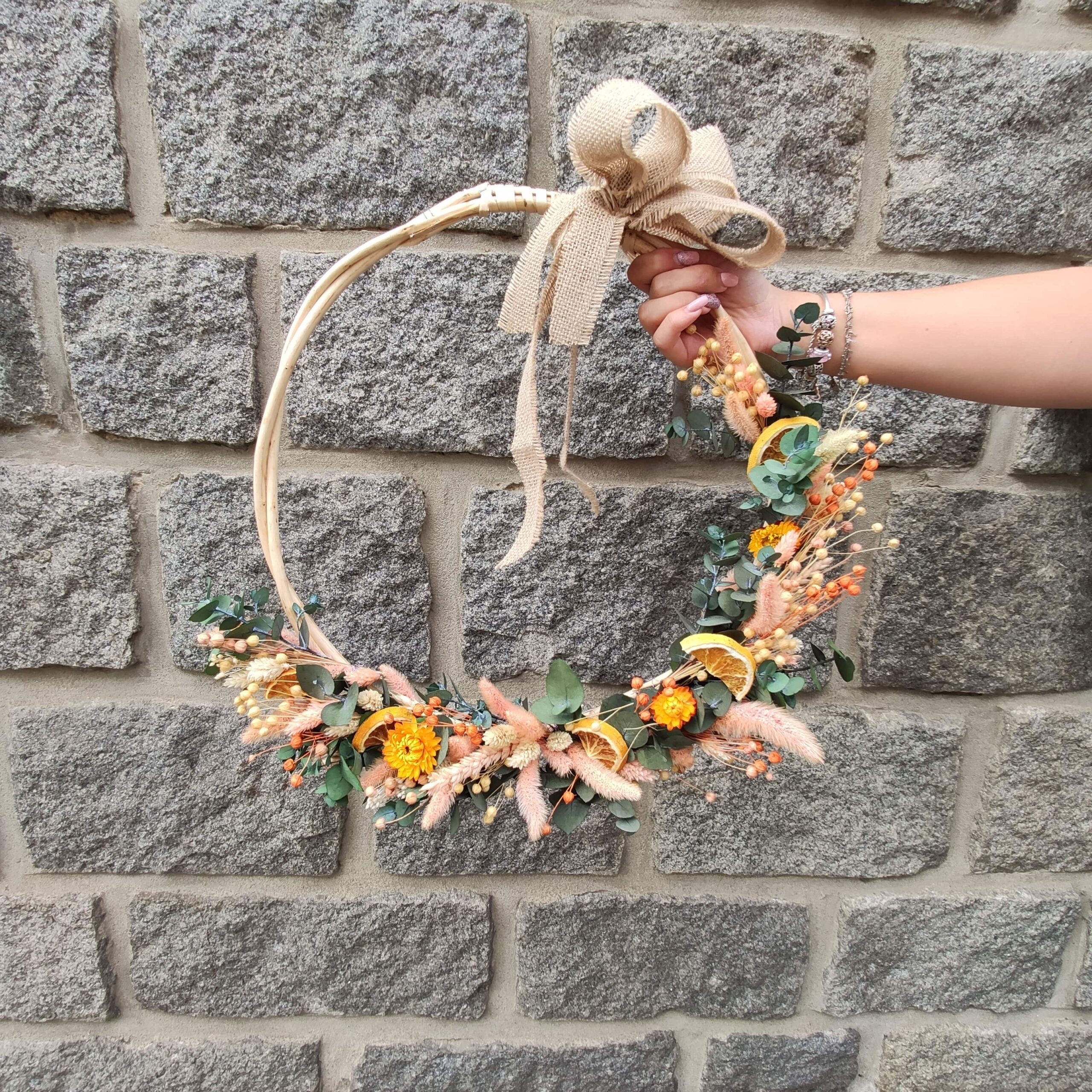 Couronne De Fleurs Séchées