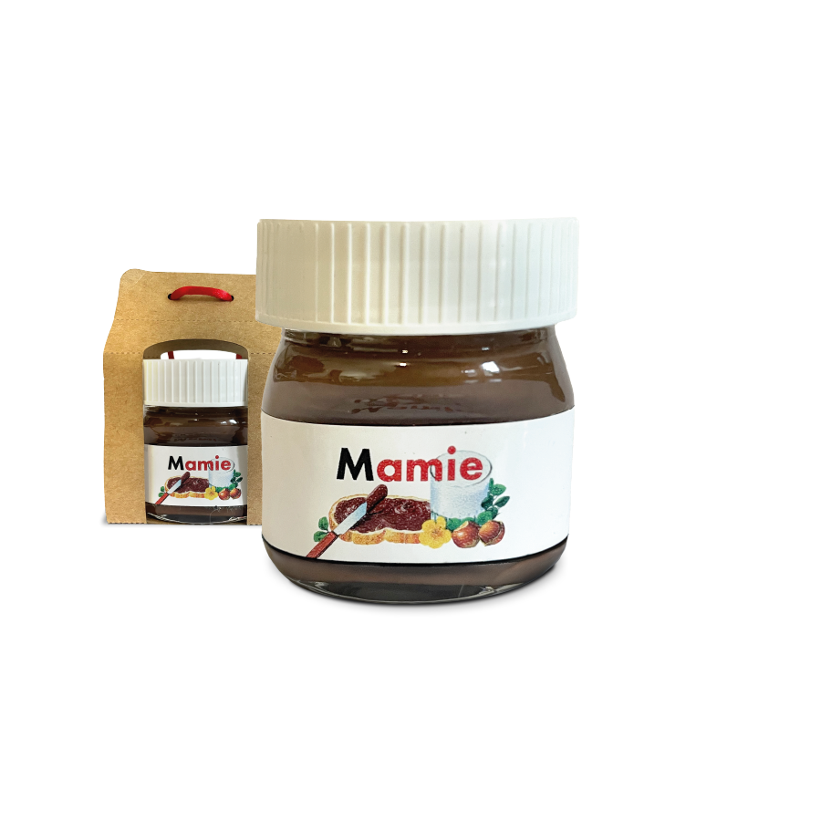 Pâte à Tartiner Avec étiquette « mamie » Personnalisable