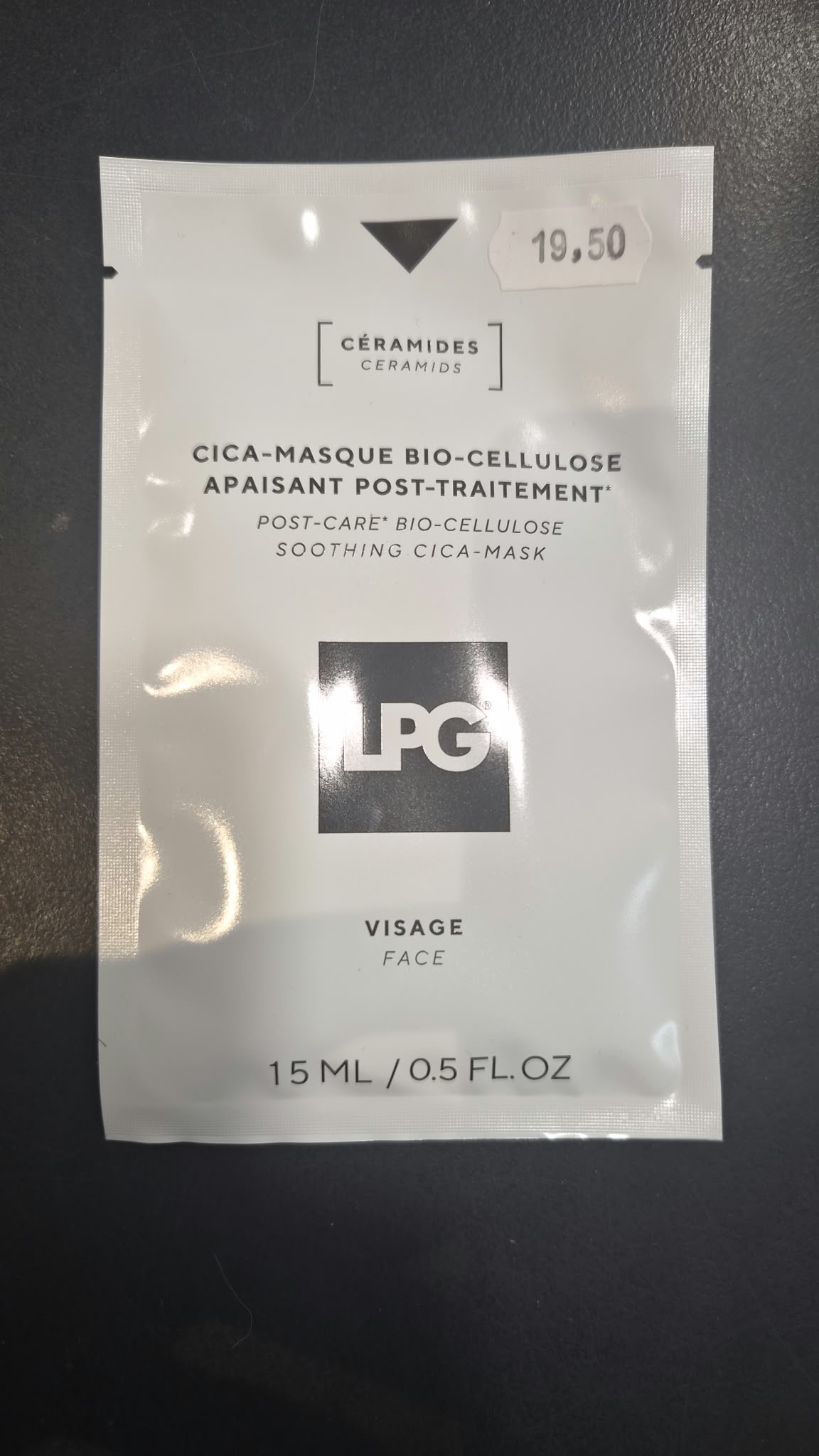 Cica Masque Bio Cellulose Apaisant Post Traitement