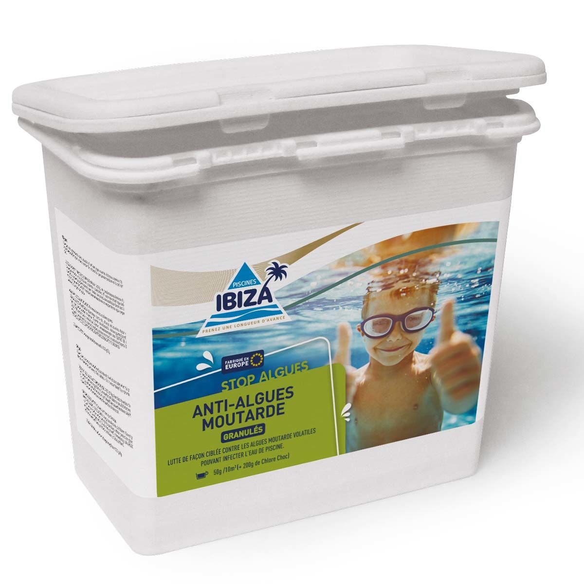 Anti-algues Moutarde Piscines Ibiza 1,5 Kg