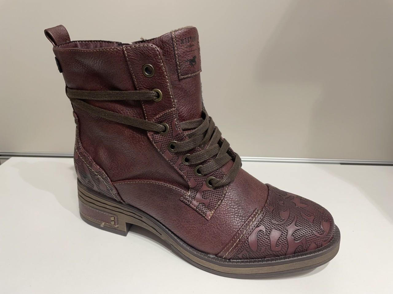 Bottine Bordeaux Mustang