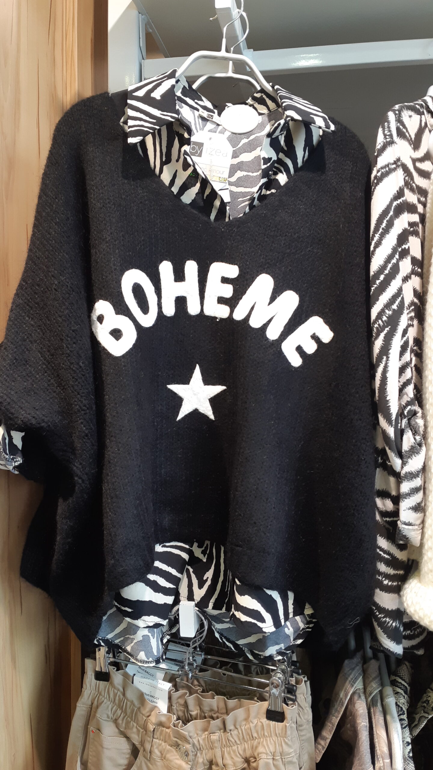 Pull Boheme/ Chemise Zèbre