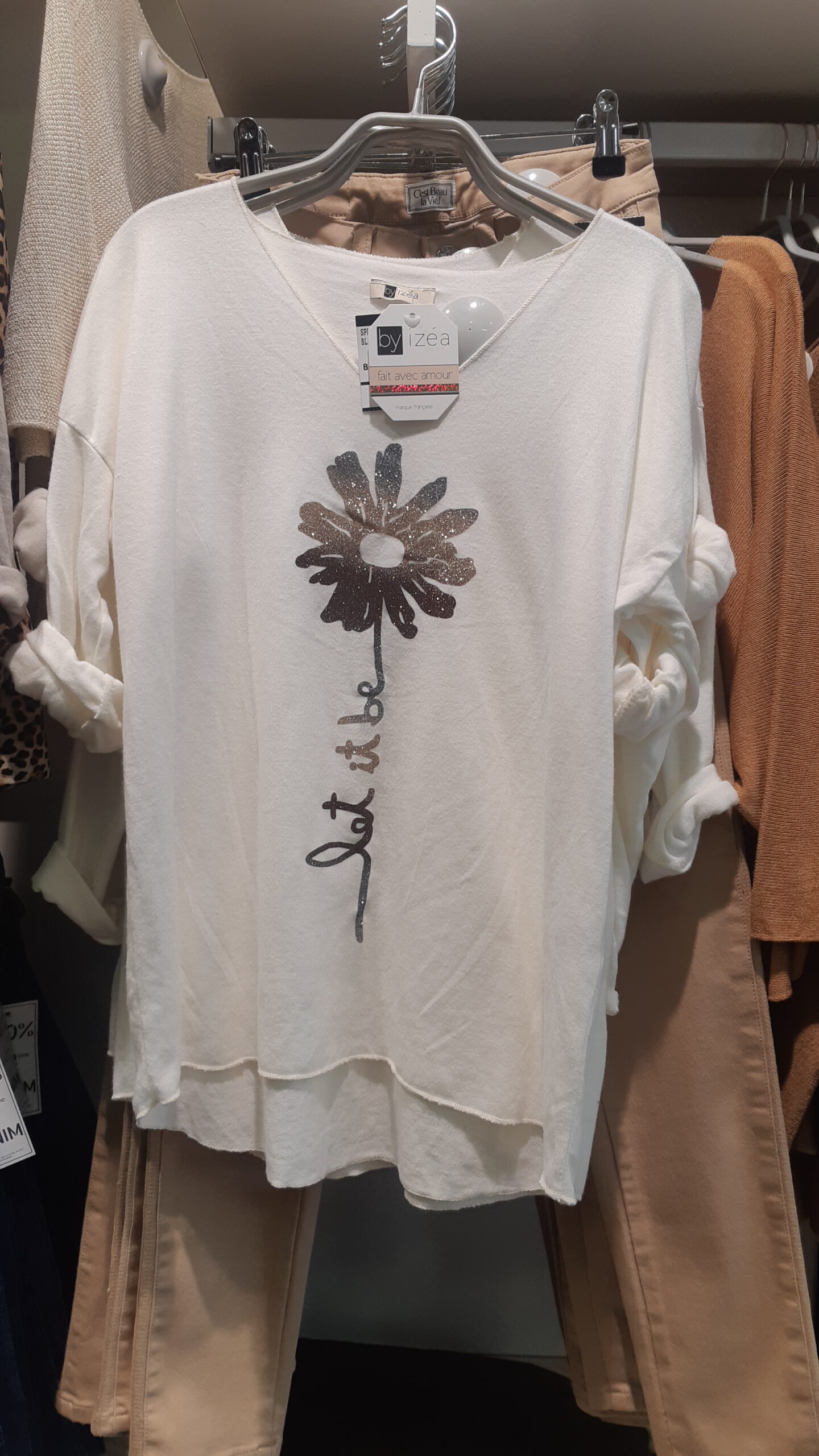 Pull Tshirt Let It Be Fleur