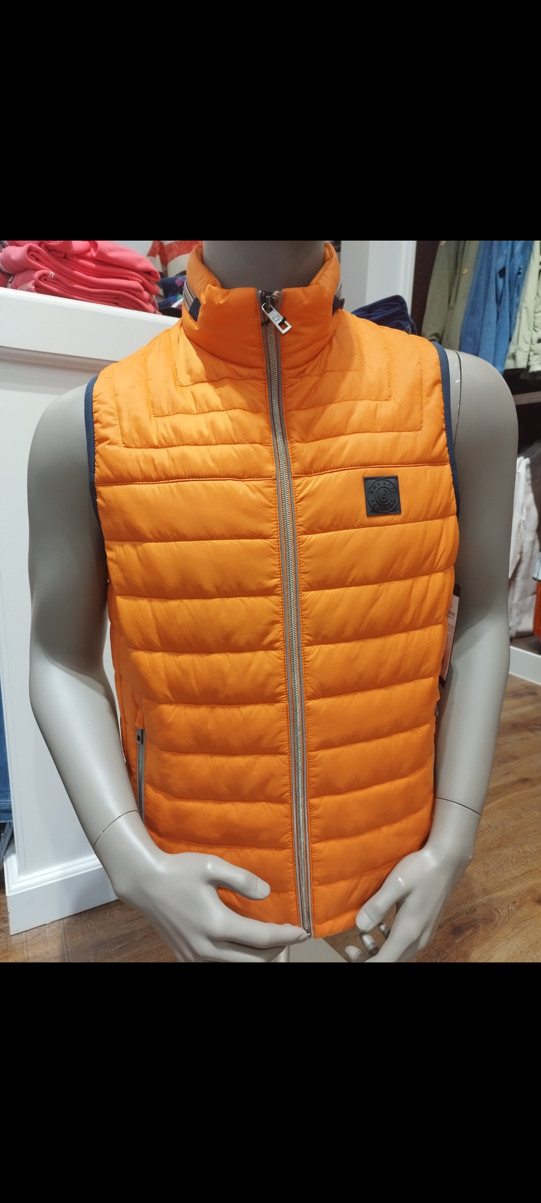 Doudoune Sans Manches Orange Bugatti Homme